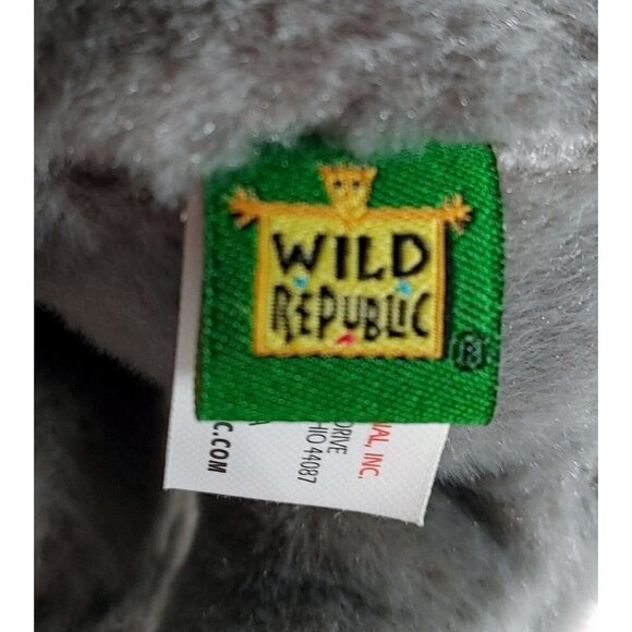 Wild Republic 2013 Plush Elephant Sitting Gray Stuffed Animal 7" - Picture 5 of 6